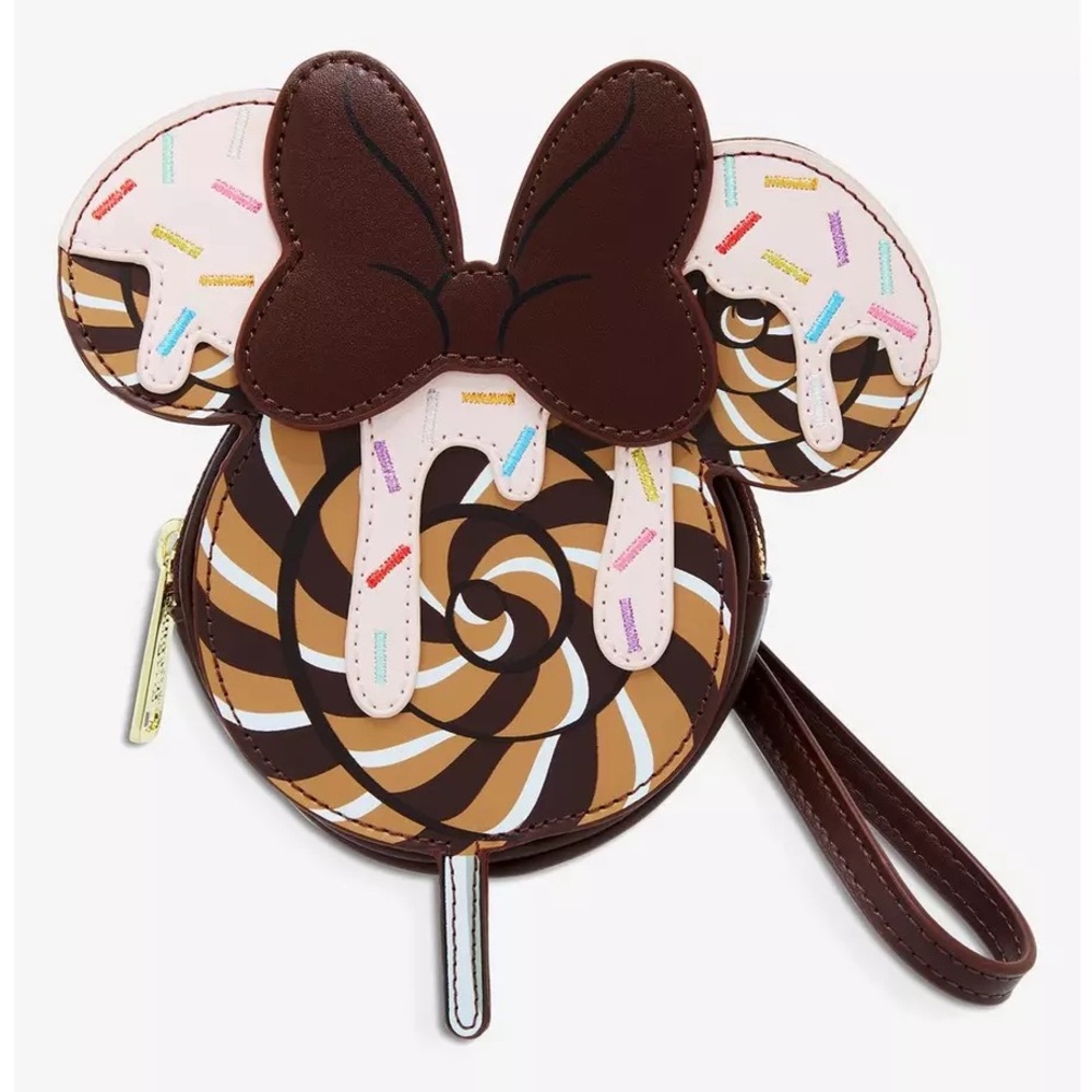 Loungefly Disney Minnie Mouse Chocolate Sprinkle Lollipop Coin Purse